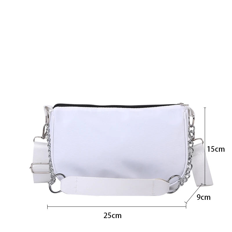 Casual Ladies Crossbody Nylon Chain Bag Vintage Shoulder Bags