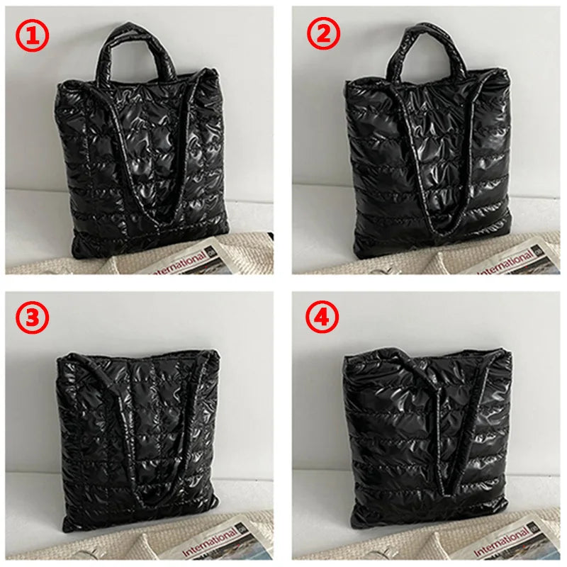 Casual Ladies Shopping Shoulder Bags Light Down Crossbody Bag For Women