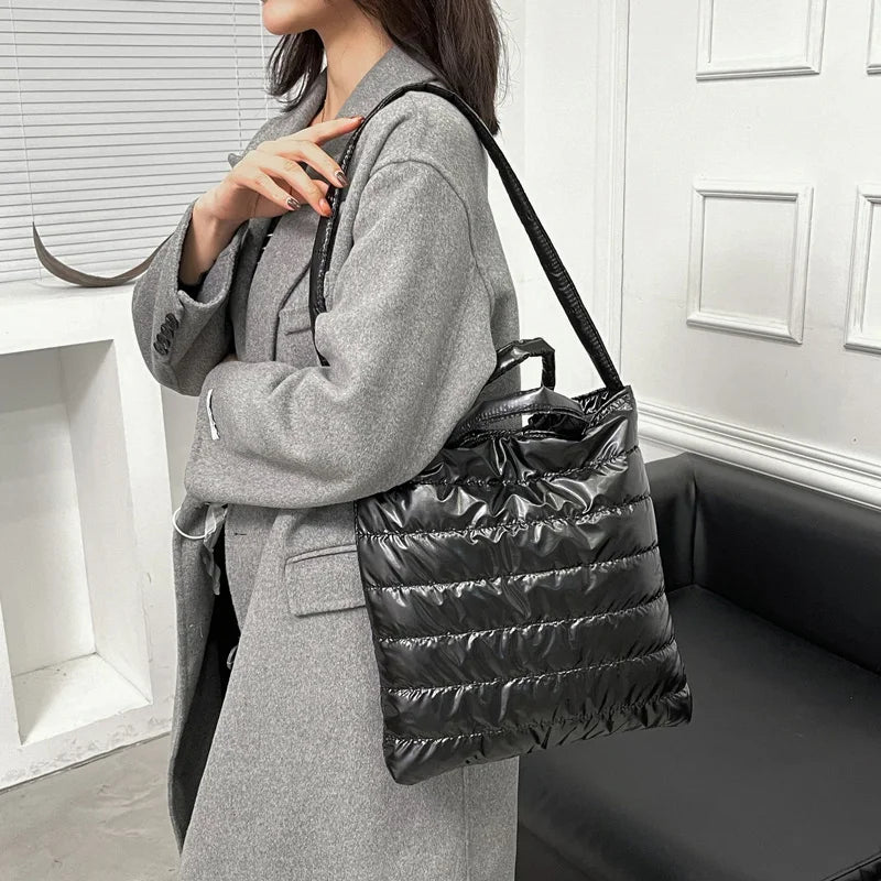 Casual Ladies Shopping Shoulder Bags Light Down Crossbody Bag For Women