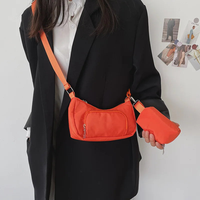 Casual Ladies Shoulder Bag Crossbody with Small Wallet Purses