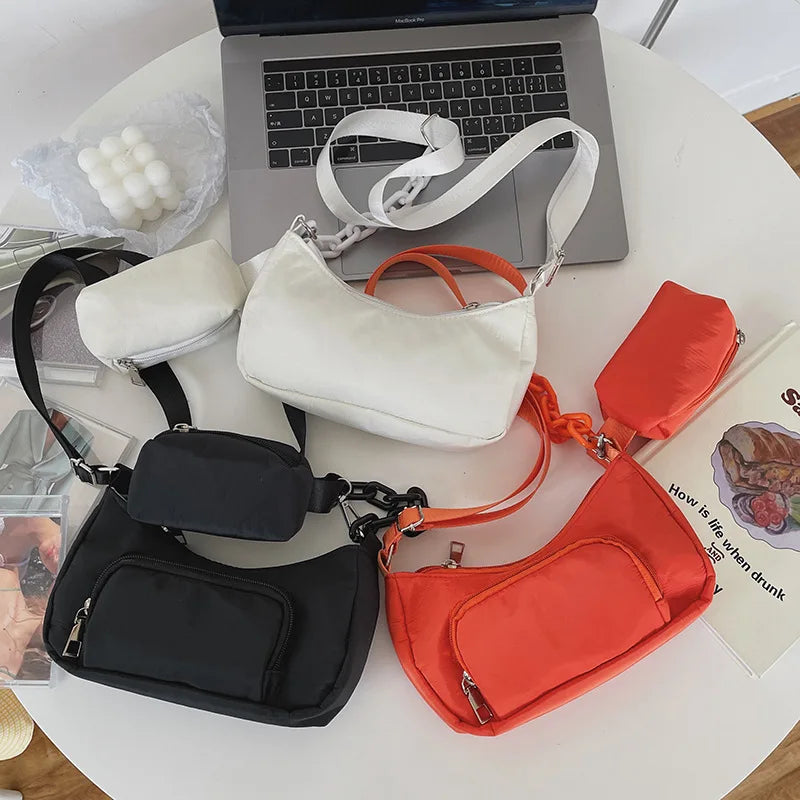 Casual Ladies Shoulder Bag Crossbody with Small Wallet Purses