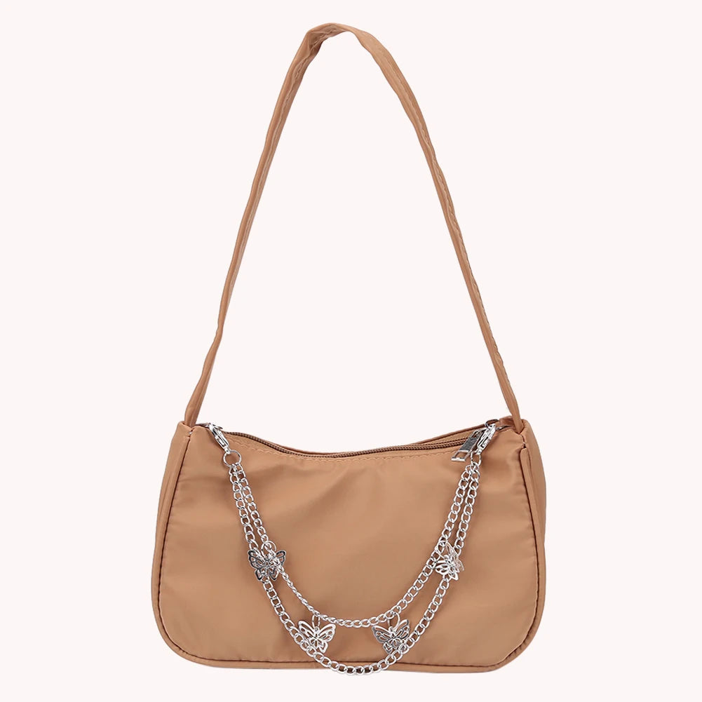 Casual Women's Butterfly Chain Underarm Bag