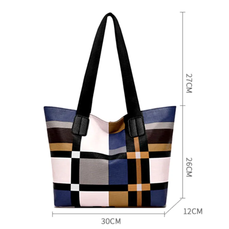 Casual Large Capacity Handbag Totes For Women Big Size Pu Leather Shoulder Bag