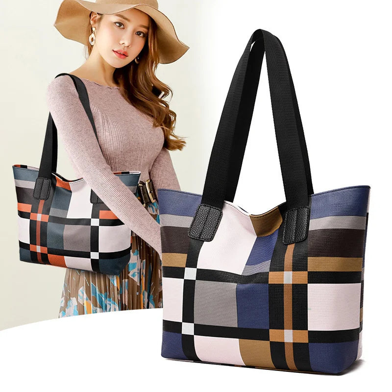 Casual Large Capacity Handbag Totes For Women Big Size Pu Leather Shoulder Bag