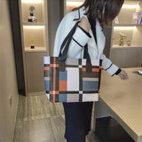 Casual Large Capacity Handbag Totes For Women Big Size Pu Leather Shoulder Bag