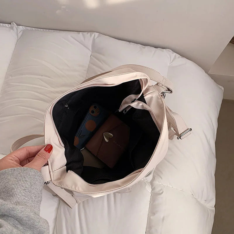Casual Nylon Handbag Women Shoulder Crossbody Bag Travel Totes Backpack