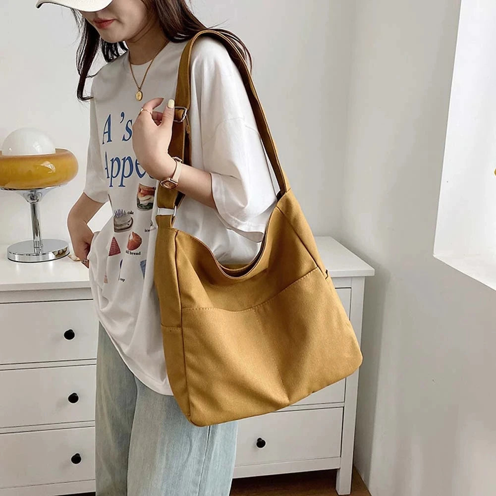 Casual Large Capacity Shopper Bag Women Shoulder Bag School Handbag
