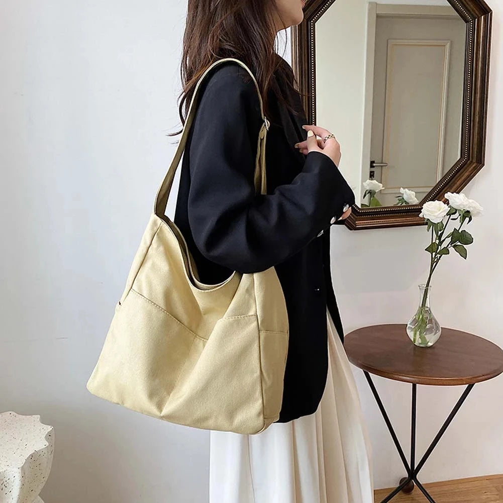 Casual Large Capacity Shopper Bag Women Shoulder Bag School Handbag