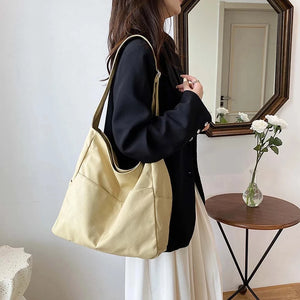 Casual Large Capacity Shopper Bag Women Shoulder Bag School Handbag