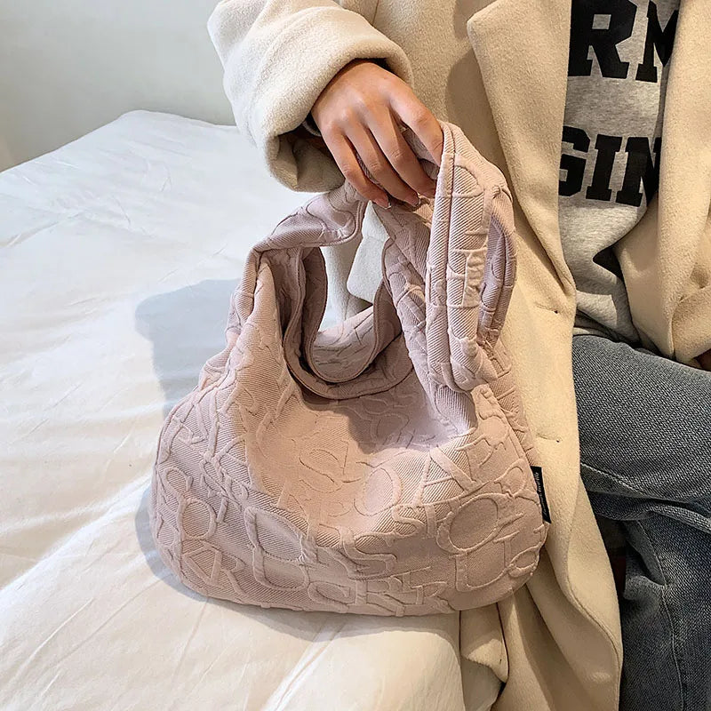 Casual Large Capacity Tote Women Handbags Canvas Lady Shoulder Messenger Bags