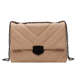 Casual Large Capacity Totes PU leather Women Handbag Flap Shoulder Crossbody Bag