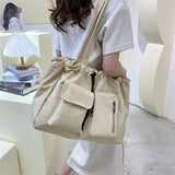 Casual Large Shoulder Side Bags for Women High Capacity Travel Shopper Bag