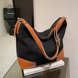 Soft Shoulder Bag Suede Messenger Bucket Bag for Women