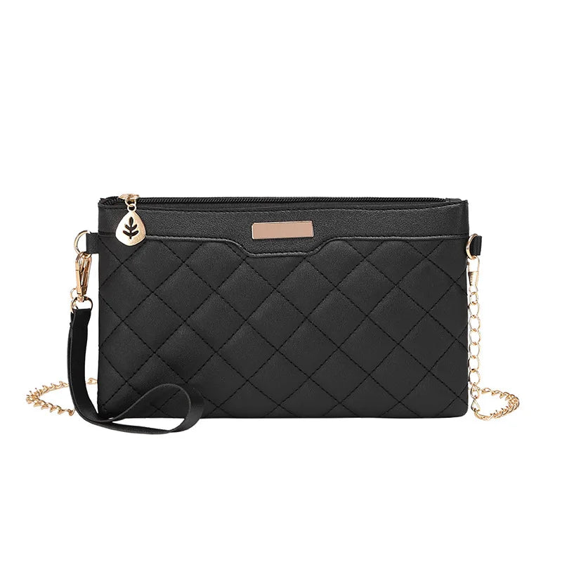 Casual Leather Clutch Bag Women Wedding Shoulder Bag Ladies Party Purse