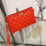 Casual Leather Clutch Bag Women Wedding Shoulder Bag Ladies Party Purse