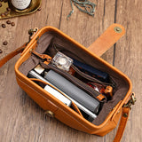 Casual Leather Shoulder Bags Retro Doctor Bag Clutch Crossbody Bag