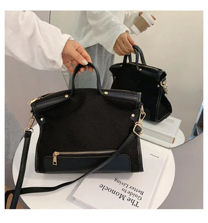 Casual Linen Women Handbags Shoulder Bags Simply Lady Crossbody Bag