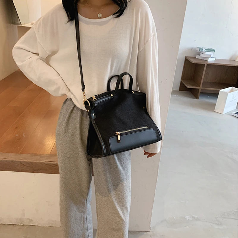 Casual Linen Women Handbags Shoulder Bags Simply Lady Crossbody Bag