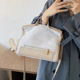 Casual Linen Women Handbags Shoulder Bags Simply Lady Crossbody Bag