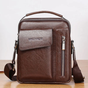 Casual Men Shoulder Bag Vintage Crossbody Bags High Male Bag Leather Handbag