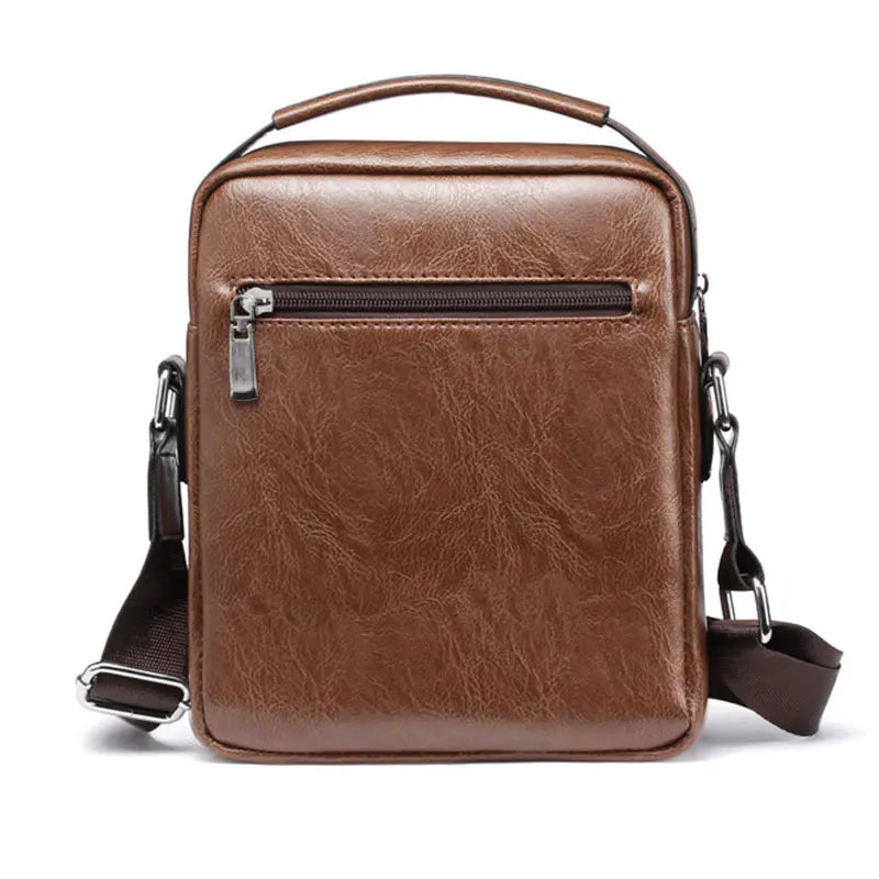 Casual Men Shoulder Bag Vintage Crossbody Bags High Male Bag PU Leather Handbag