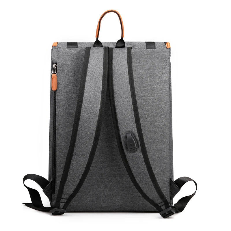 Casual Men's Backpack 15.6 inch Laptop Bag with USB Charging