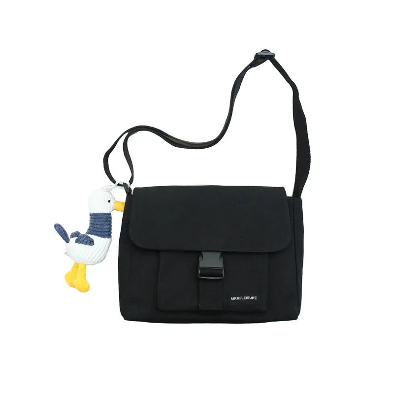 Casual Canvas Messenger Bag Women Large Capacity Shoulder Crossbody