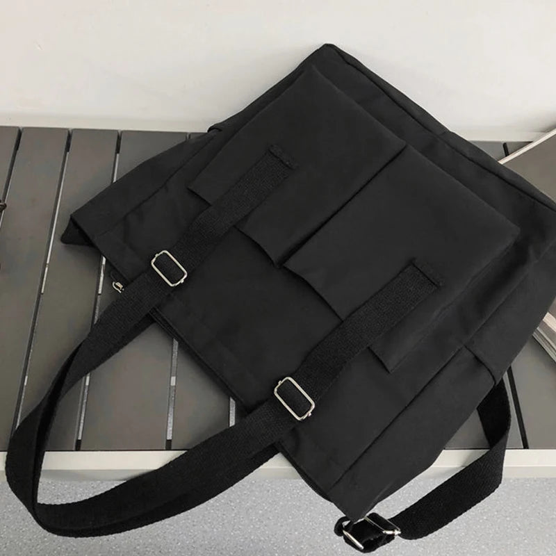 Casual Multifunction Shoulder Crossbody Bag Waterproof Oxford Bucket Bag Women