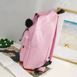 Casual Canvas Schoolbag Teenage Girls Boys Travel Rucksack Shoulder Handbag