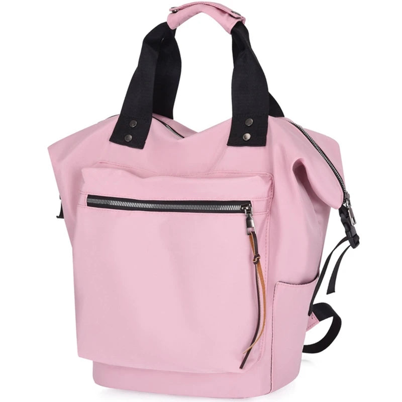 Casual Nylon Backpack Women Large Capacity Travel Book Bags for Teenage Girls