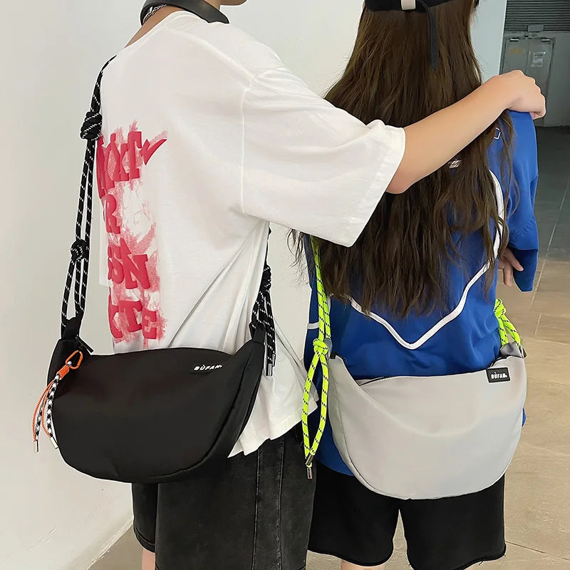 Casual Nylon Crossbody Bag for Women Unisex Shoulder Bag
