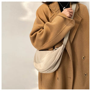Casual Nylon Hobos Crossbody Bag Large Capacity Tote Lady Travel Shoulder Bag