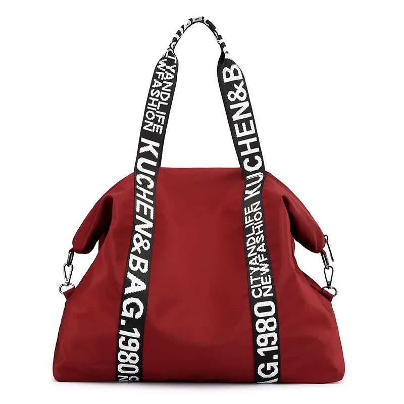 Casual Large Capacity Handbag Nylon Crossbody Shoulder Bag For Women