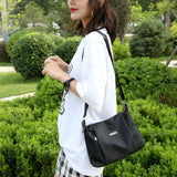 Casual Nylon Messenger Bags Women Large Capacity Travel Shoulder Pouch