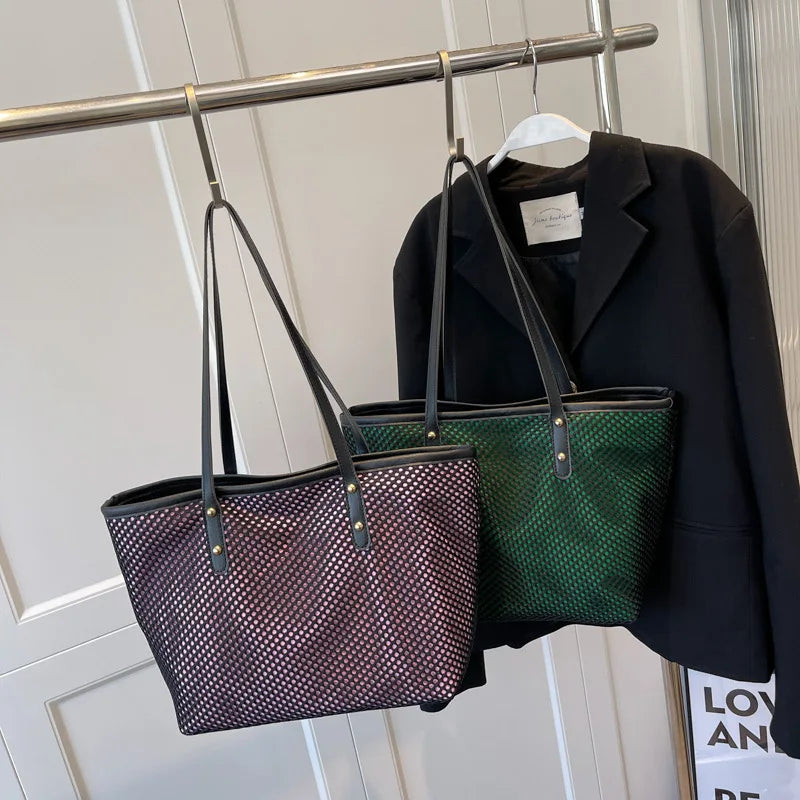 Casual Nylon Shoulder Bag Top Handle Large Capacity Handbag
