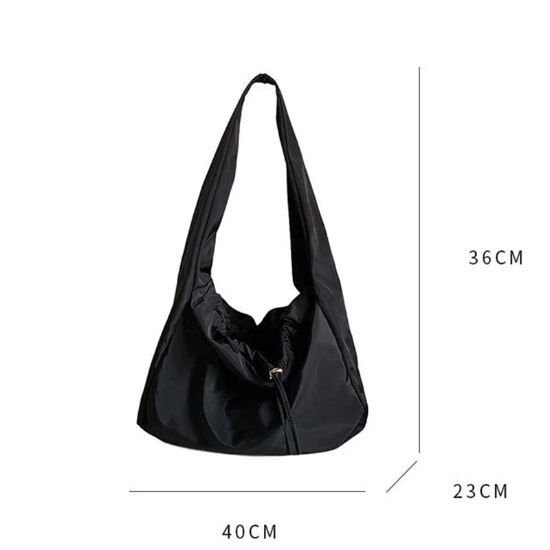 Casual Nylon Shoulder Bag Large Capacity Crossbody Tote Travel Handbag