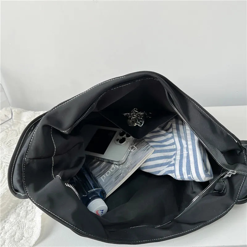 Women's Casual Nylon Shoulder Bag with Phone Bag