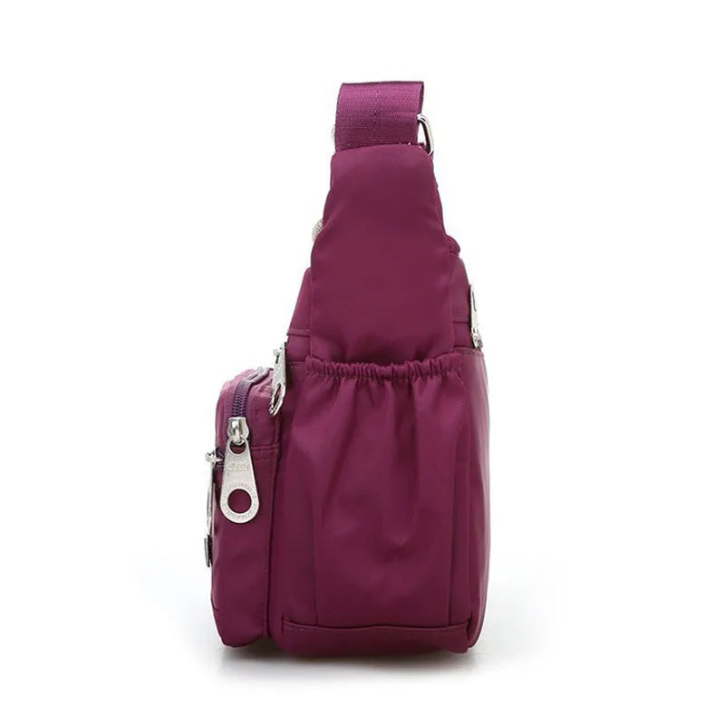 Casual Nylon Shoulder Bag Large Capacity Crossbody Waterproof Handbag
