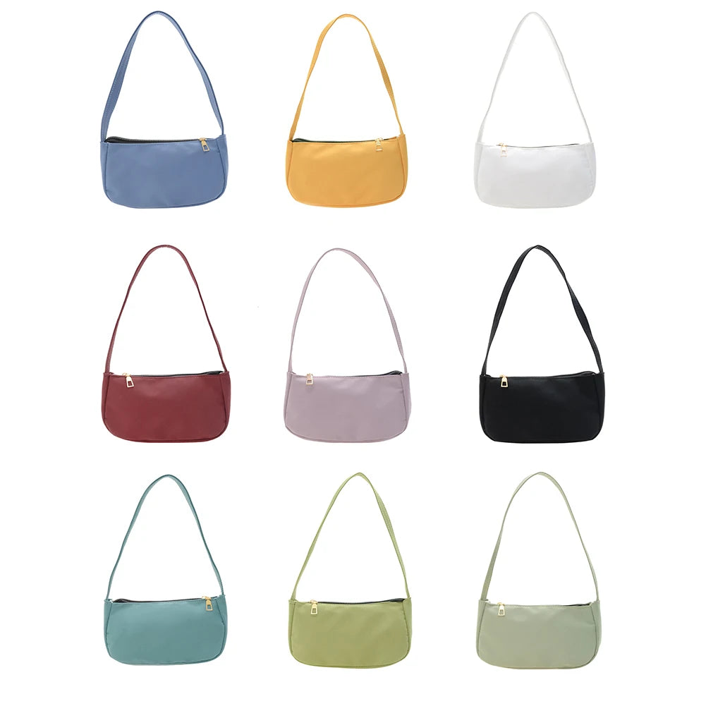 Casual Nylon Top-handle Pouch Female Handbag Tote Bag Clutch Daily Bag
