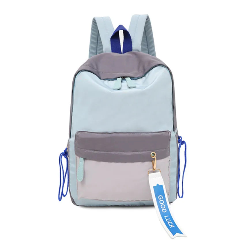 Casual Nylon Waterproof Backpack Schoolbag