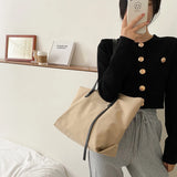 Casual Nylon Waterproof Handbag Women Large Capacity Shoulder Top-handle Bag