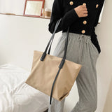 Casual Nylon Waterproof Handbag Women Large Capacity Shoulder Top-handle Bag