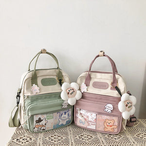 Casual Nylon Women Backpack PVC Shoulder Bags for Ladies Handbags