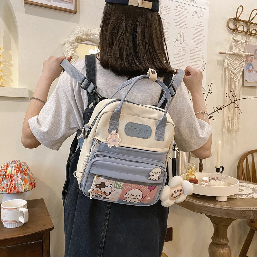 Casual Nylon Women Backpack PVC Shoulder Bags for Ladies Handbags