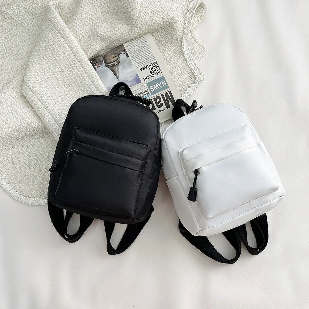 Nylon Mini Backpack for Women Small School Bags Shoulder Handbags
