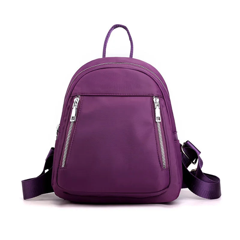 Casual Oxford Backpack Women Travel Waterproof Nylon School Bags