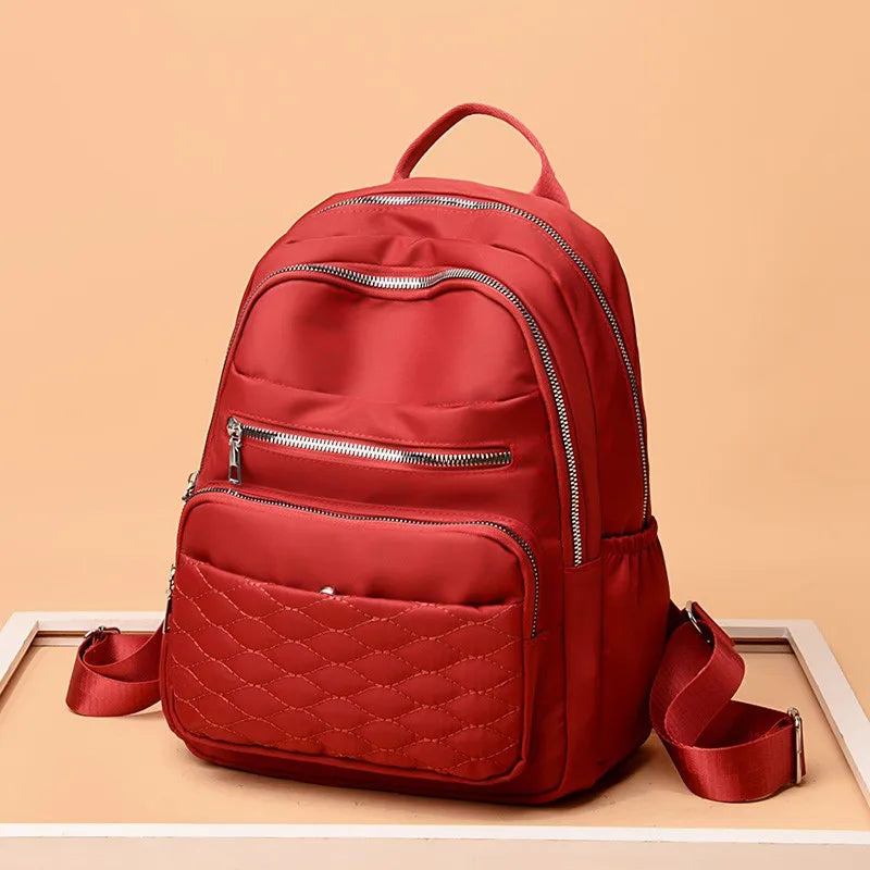 Casual Waterproof Oxford Backpack Women School Bag