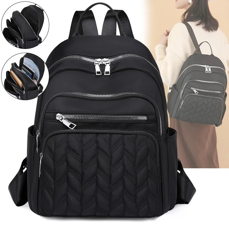 Women's Waterproof Oxford Backpack for School and Travel