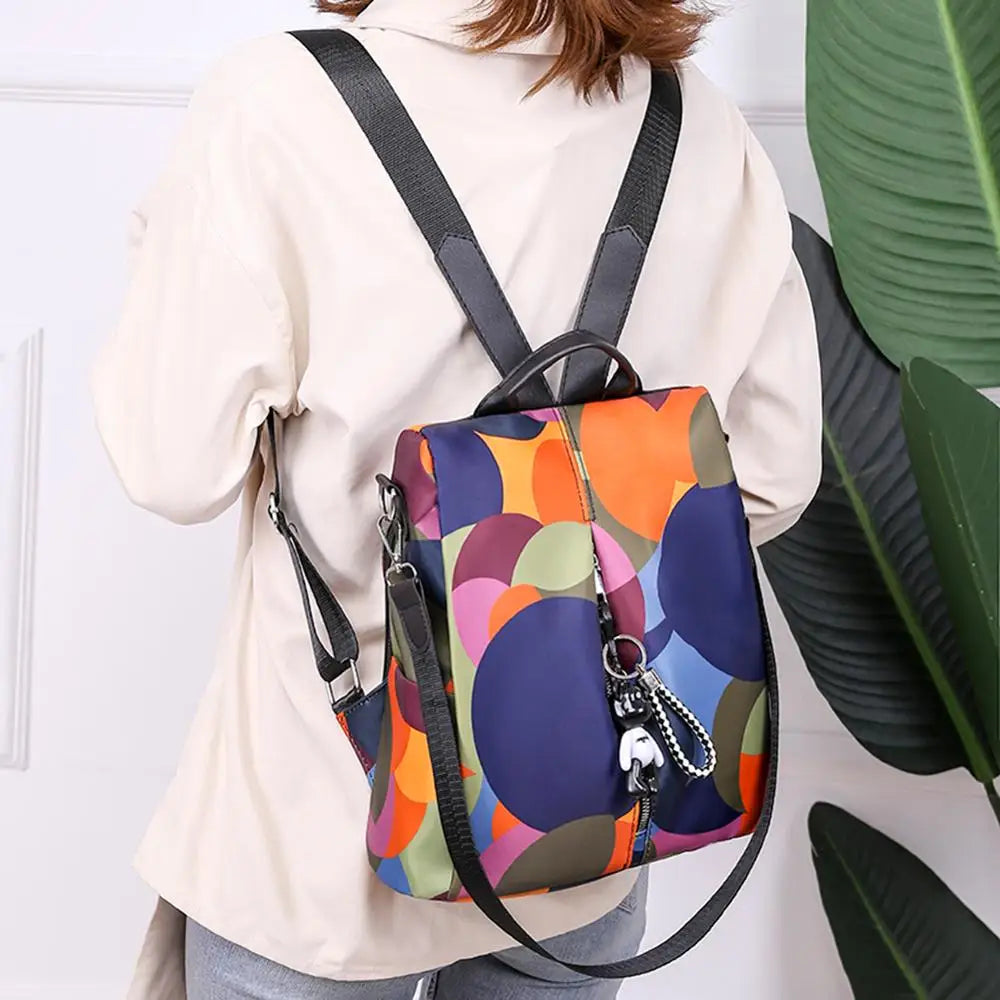 Casual Oxford Cloth Women Backpack Anti Theft Girls Schoolbags Teen Travel