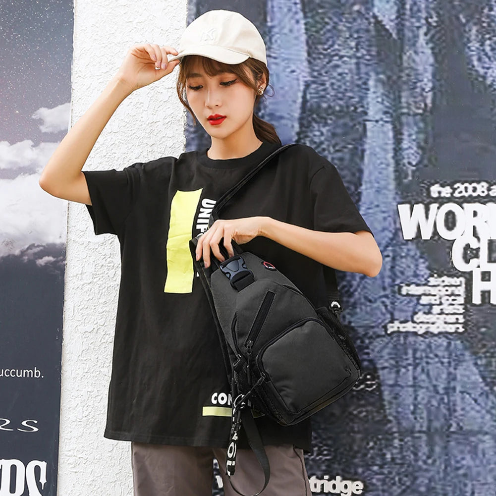 Casual Oxford Cloth Women Shoulder Bags Handbags Solid Crossbody Chest Bags